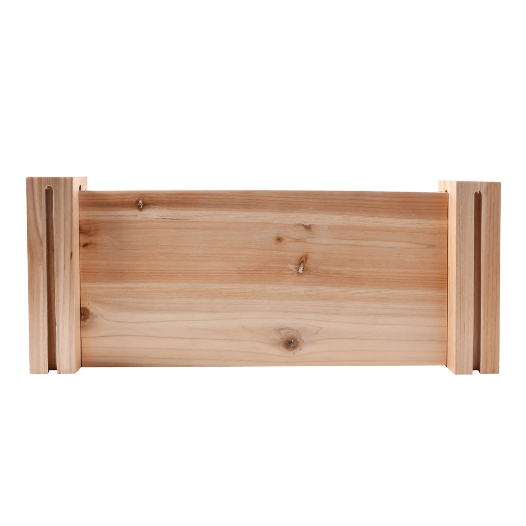 Jardinière d'extérieur en bois Expert Gardener, 2,25 m L x 0,6 m l x 27 cm H