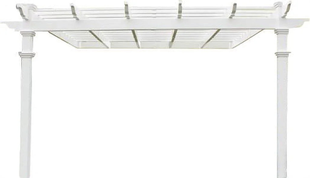 Vita 12' x 12' Freemont White Vinyl Pergola, VA42044