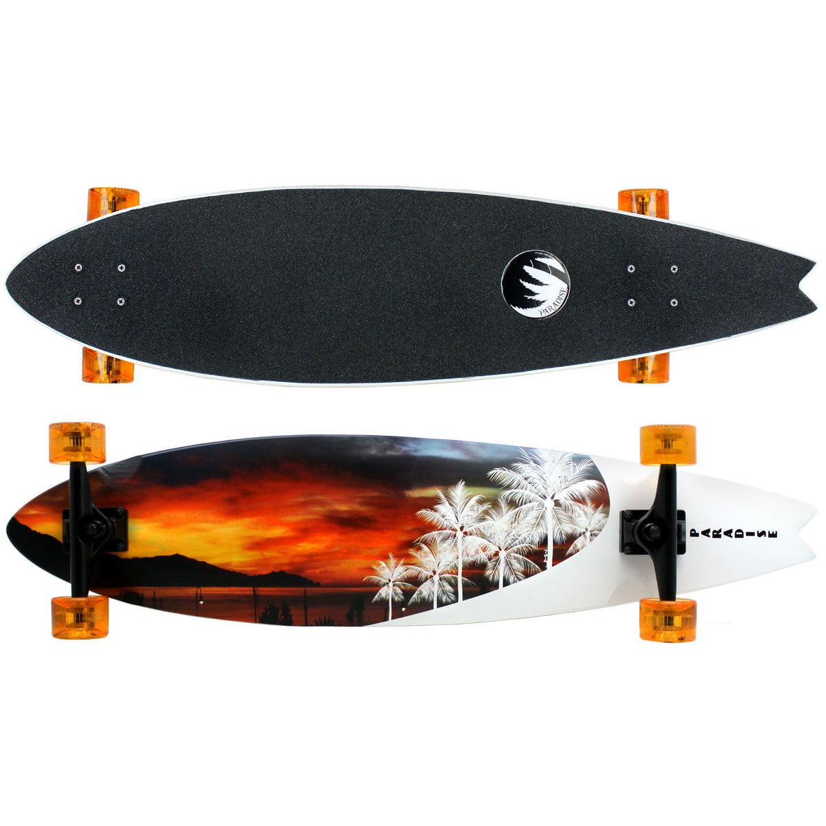 Longboard Paradise White Sunset 9,5" x 39,5"