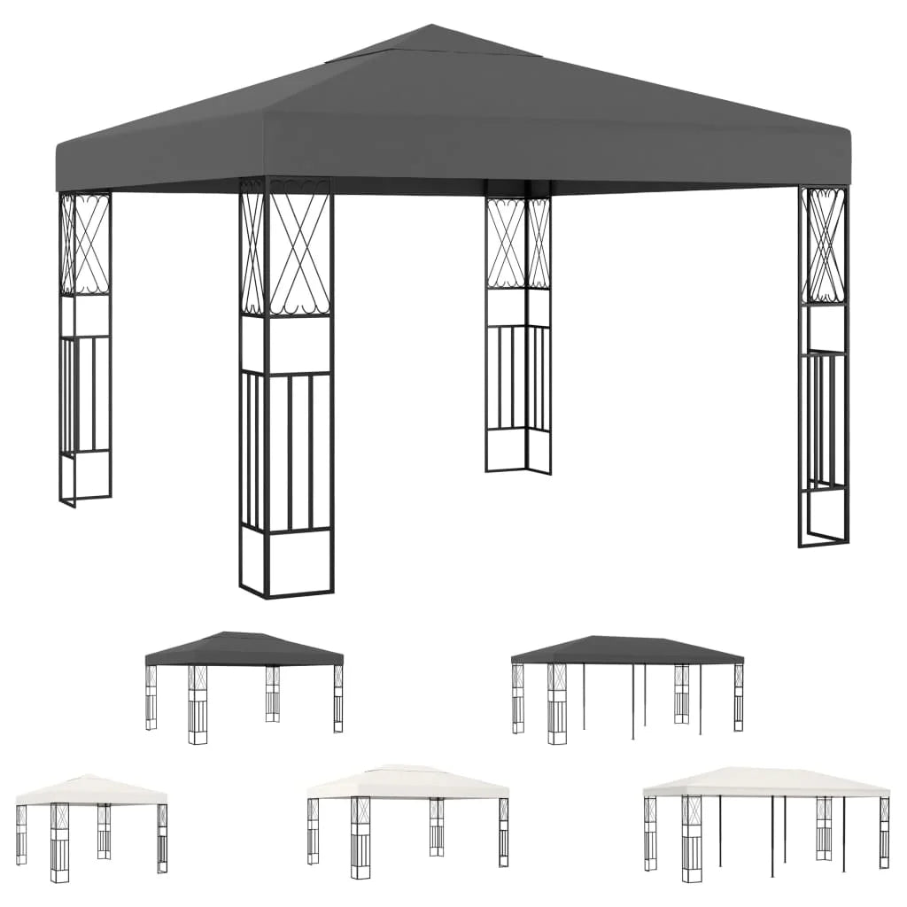 vidaXL 118.1" x 157.5" Taupe Elegant Outdoor Canopy