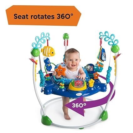 Baby Einstein Neptune's Ocean Discovery Activity Baby Jumper Activity Center, Ages 6 Months +, Max Weight 25 lbs., Unisex