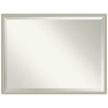 Amanti Art Florence Silver Beveled Wall Mirror 31.75 x 41.75 in.