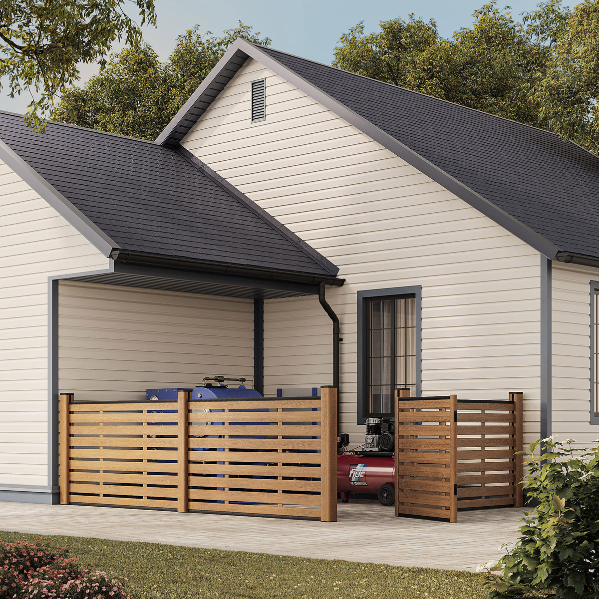 GoFence Composite 45" x 6' Trellis Fence Kit