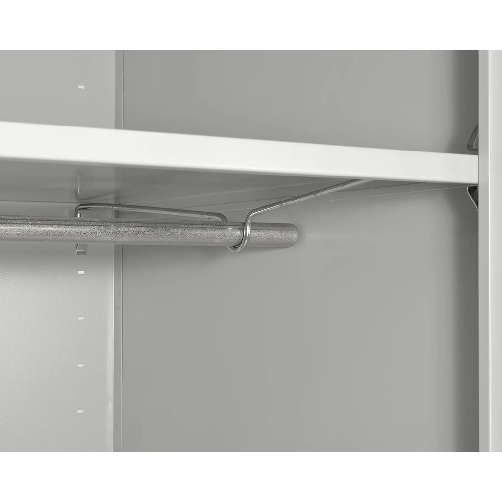 Elite Series Adjustable-Shelf Steel Combination Cabinet, 36"W x 24"D x 72"H, Dove Gray