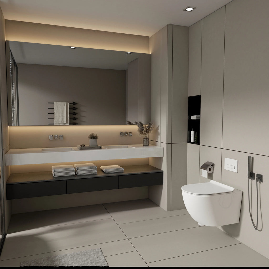 MEJE#MJ-2003R, Rimless Toilet Ceramic Nano Coating Hanging Toilet Wall Hung Toilet Bowl 21.65 x 14.17 x 14.96 inches Glossy Finish