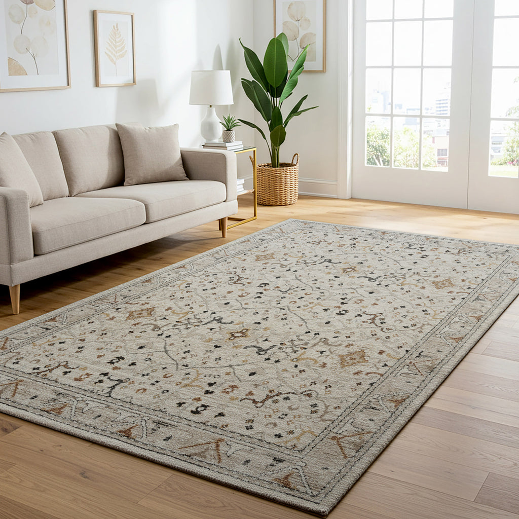 Solaris Area Rug, Ayana Ivory, 6'6" x 9'