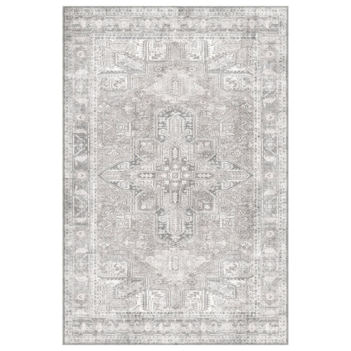 Apache Chenille Area Rug, Gilbert Gray, 6' x 9'