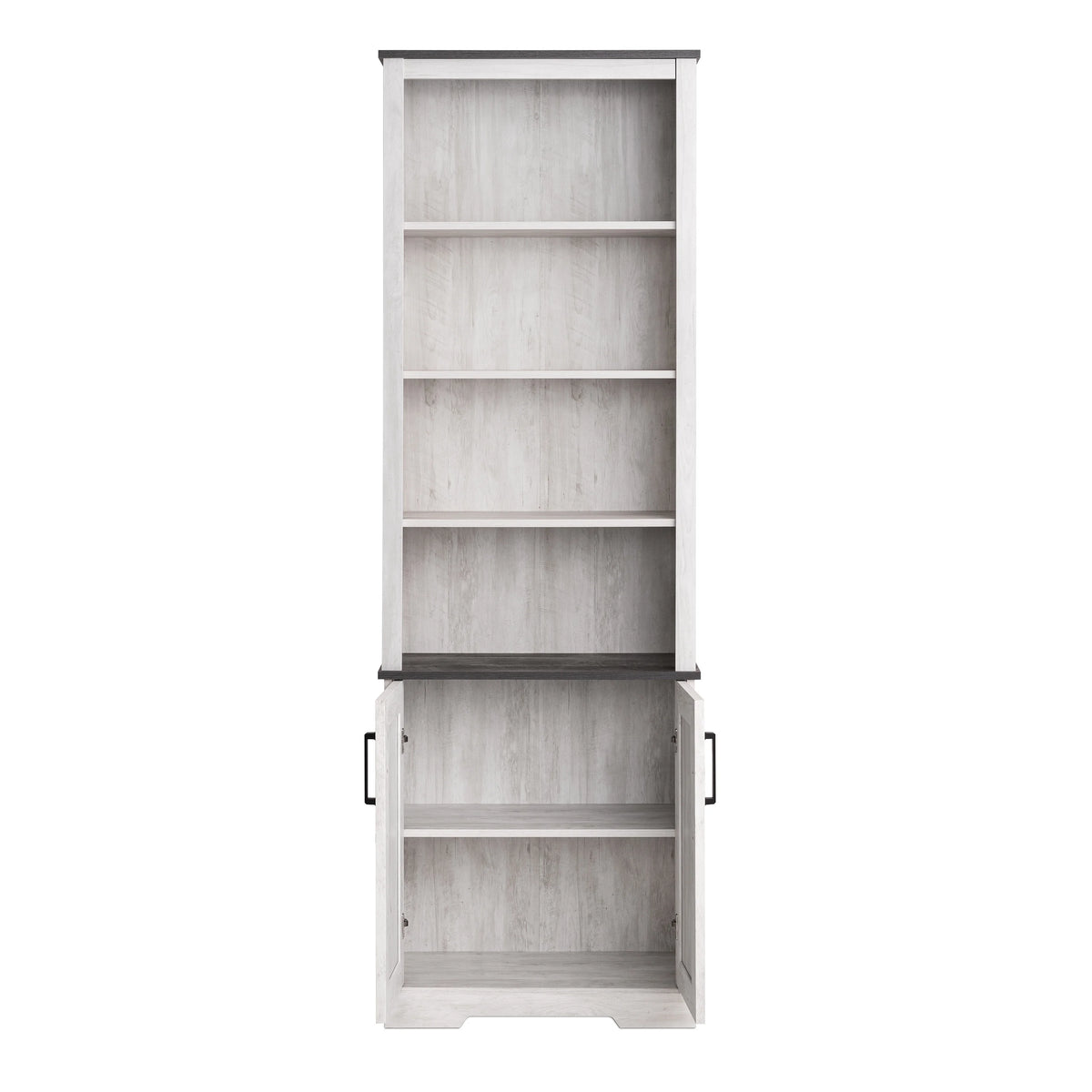 Bibliothèque Prepac Rustic Ridge, blanc délavé, 26 po L x 79,75 po H x 12,5 po P