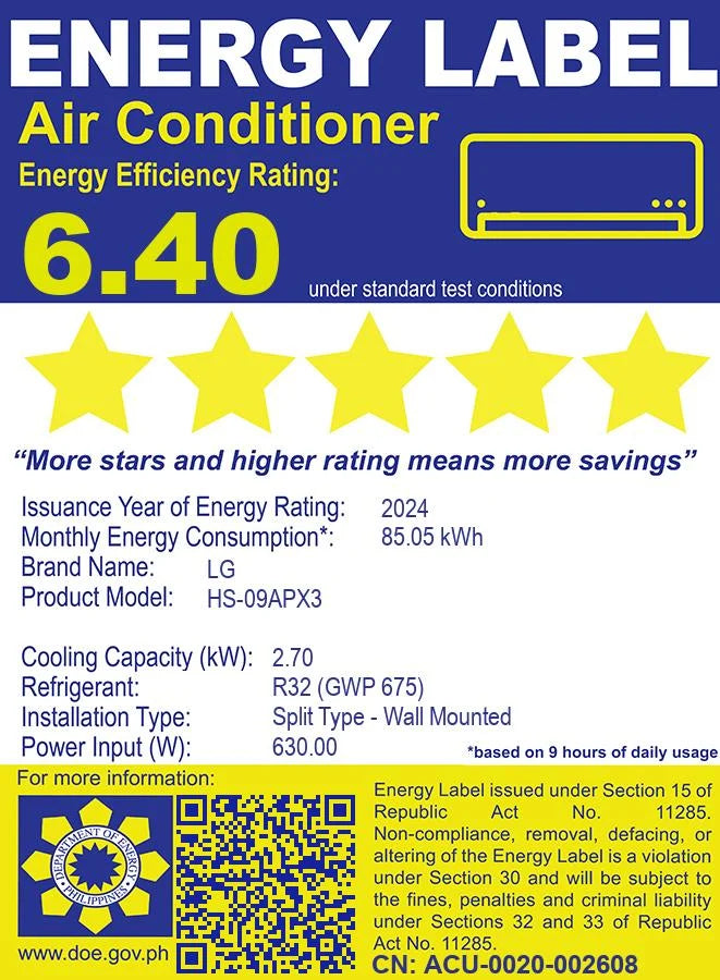 1 HP Split Air Conditioner Inverter