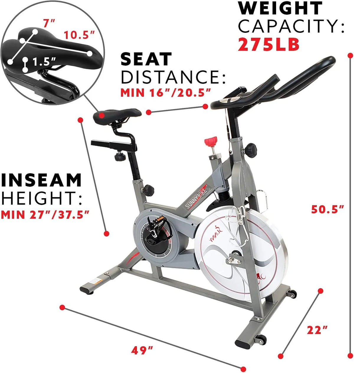 Sunny Health & Fitness Synergy Pro Magnetic Indoor Cycling Bikes.