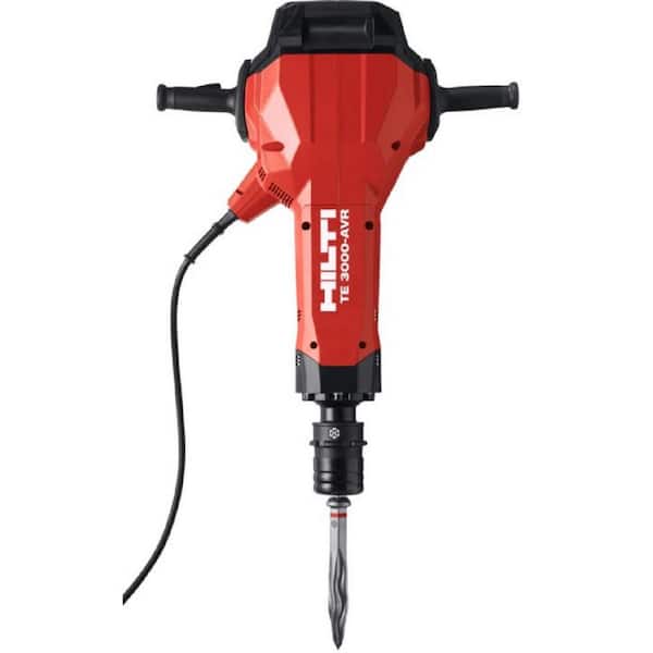 Marteau-piqueur électrique TE-3000 AVR 15 A, 120 V, mandrin hexagonal 28, avec câble, de 32,3 po x 23,1 po x 8,6 po, incluant chariot, câble et burins
