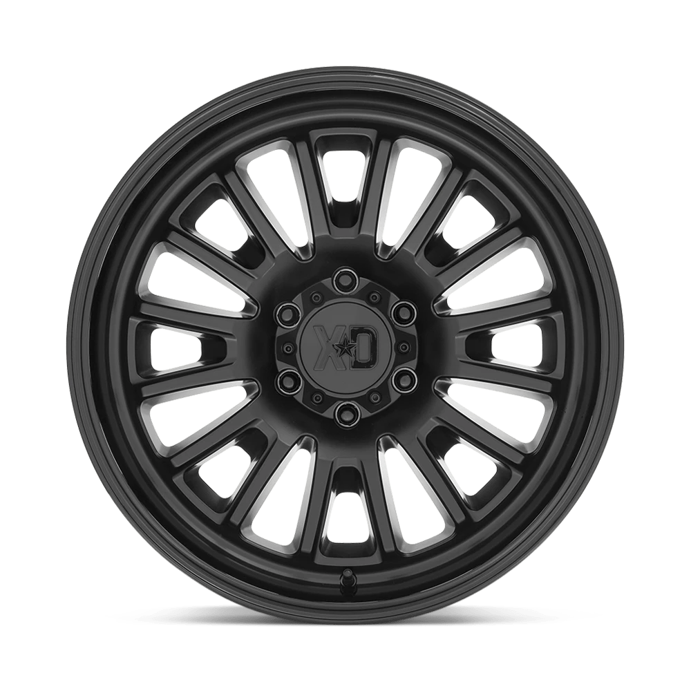 XD Wheels Xd864 Rover Satin Black with Gloss Black Lip Wheel with Alloy Steel (20 x 9. inches /5 x 78 mm, 0 mm Offset)