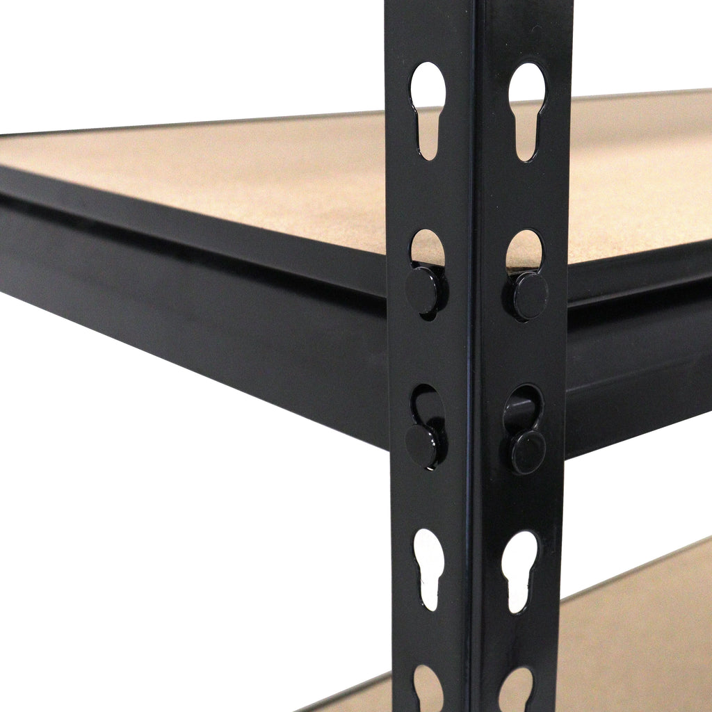 Étagère de rangement en acier Juggernaut à 5 tablettes, 36 po L x 18 po P x 72 po H, noir