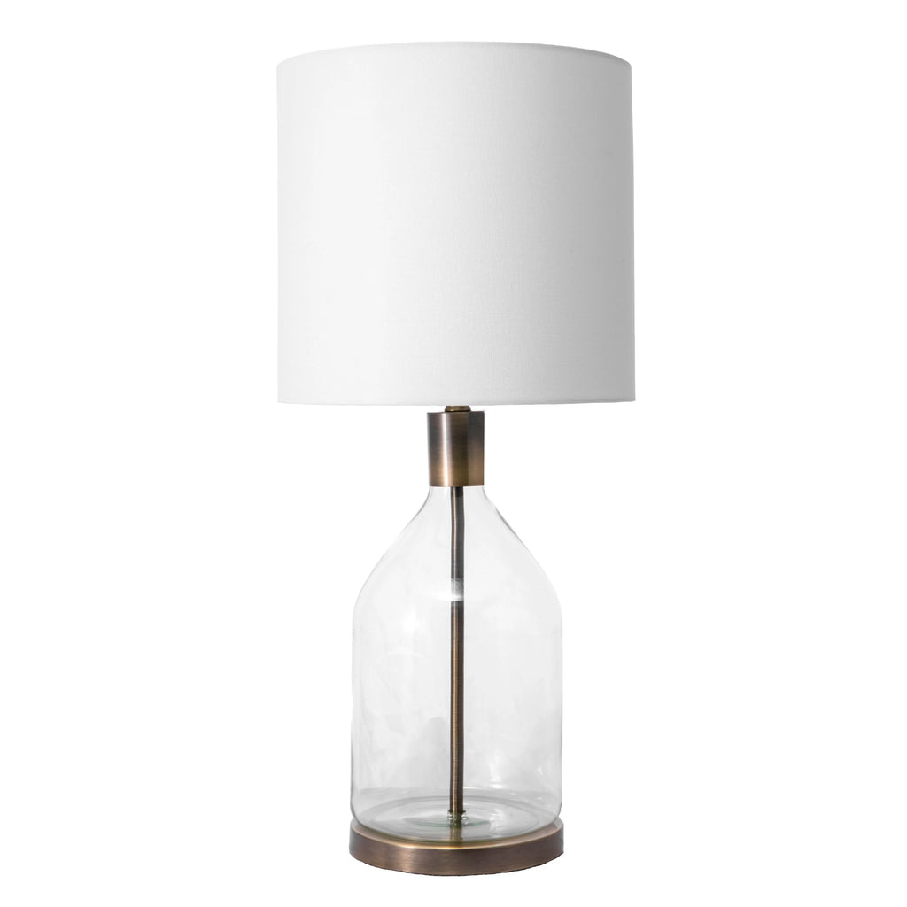 Lampe de table en verre nuLOOM Vista 29 po, 29 po H x 12 po L x 12 po P, or