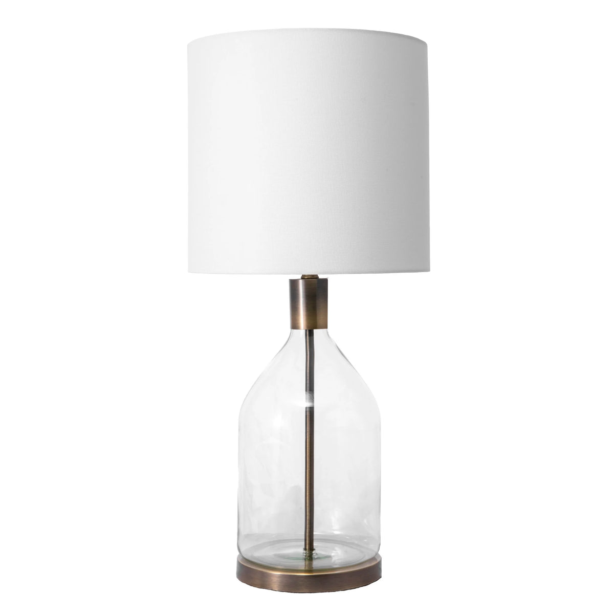 Lampe de table en verre nuLOOM Vista 29 po, 29 po H x 12 po L x 12 po P, or