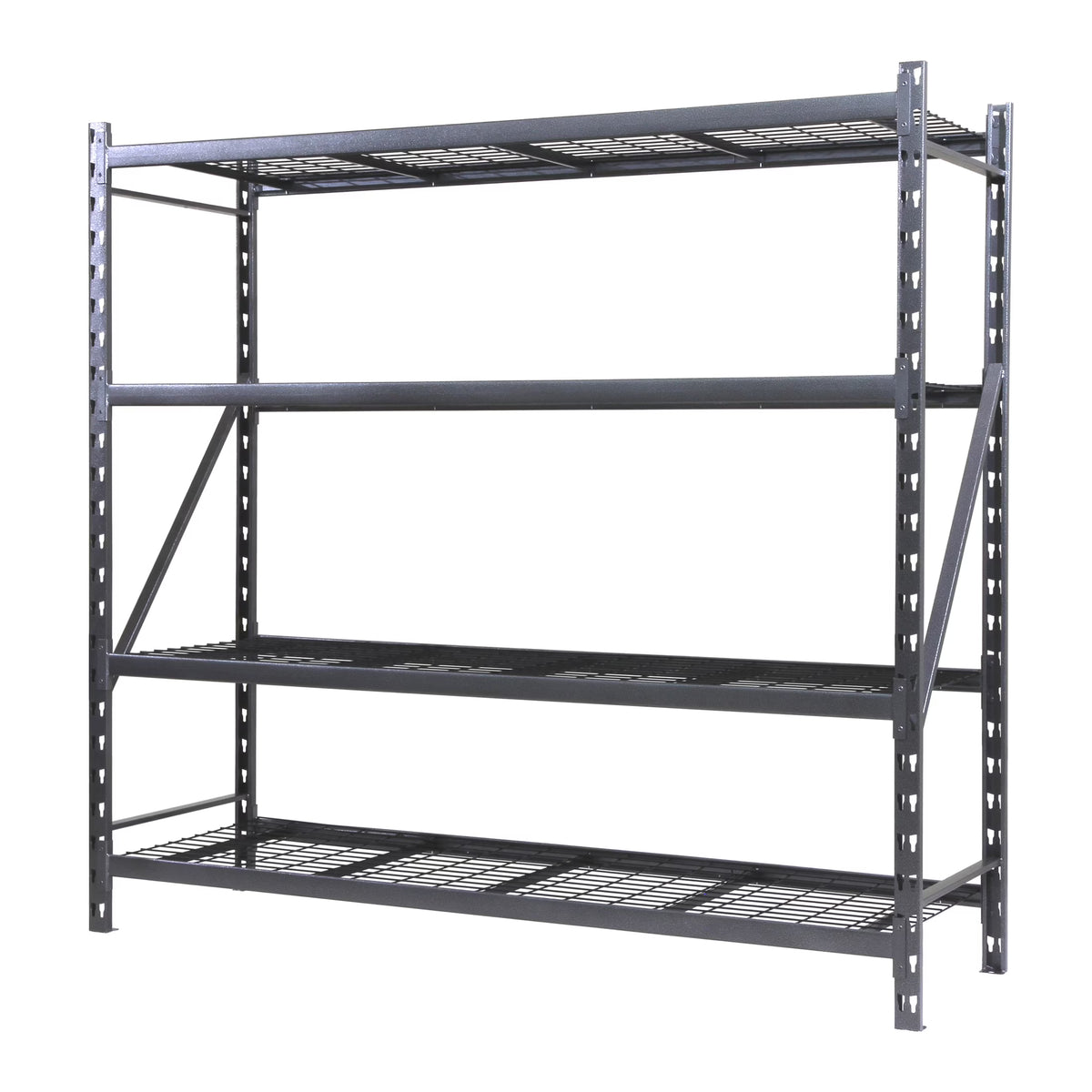 Stronghold Garage Gear by Shin Crest Steel 4-Tier Storage Rack 72"H x 24"D x 77"W, 1000lb per shelf