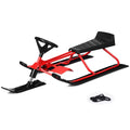 Snow Racer Sled, Ski Sled Slider Board with Twin Brakes