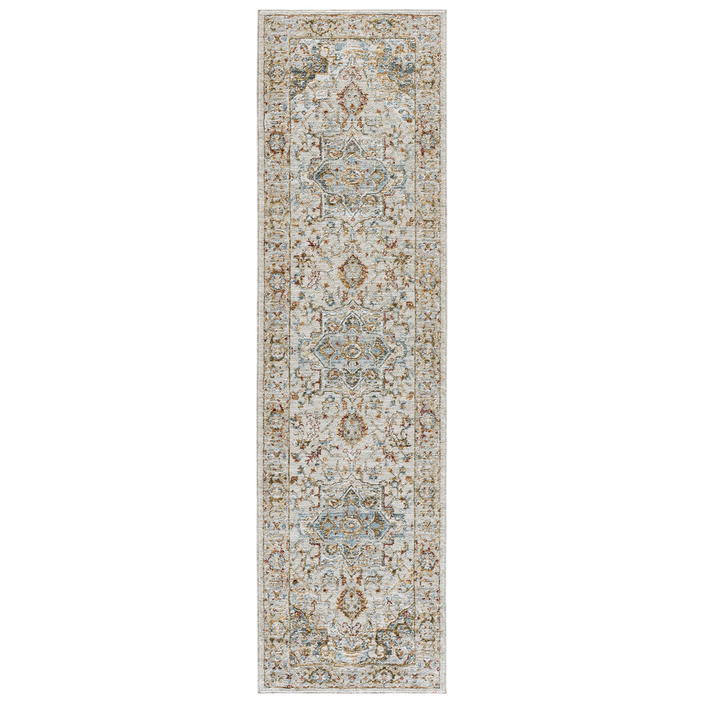 Safavieh Hamilton Runner Rug, Ivory Blue, 2'2" x 8'
