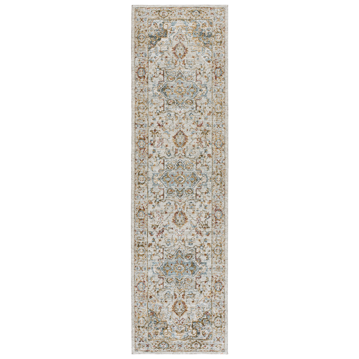 Safavieh Hamilton Runner Rug, Ivory Blue, 2'2" x 8'