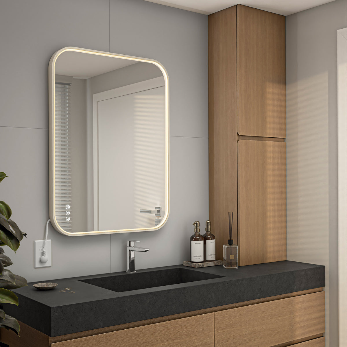 Artika Royce 32" x 24" LED Wall Mirror with Defogger