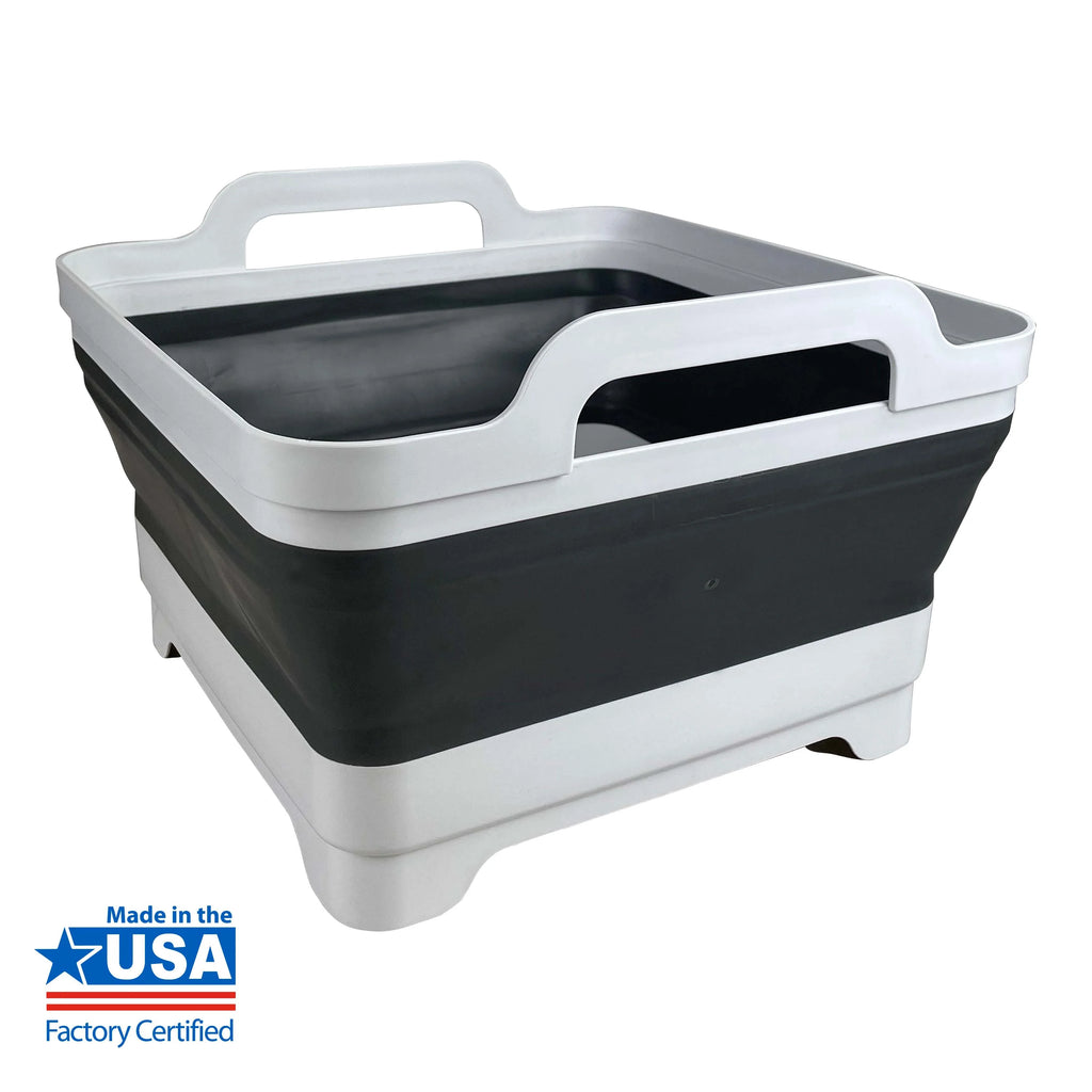 Évier pliable Trail 9,5 litres, 30,7 cm L x 30,7 cm l x 7 cm H (20 cm déplié)