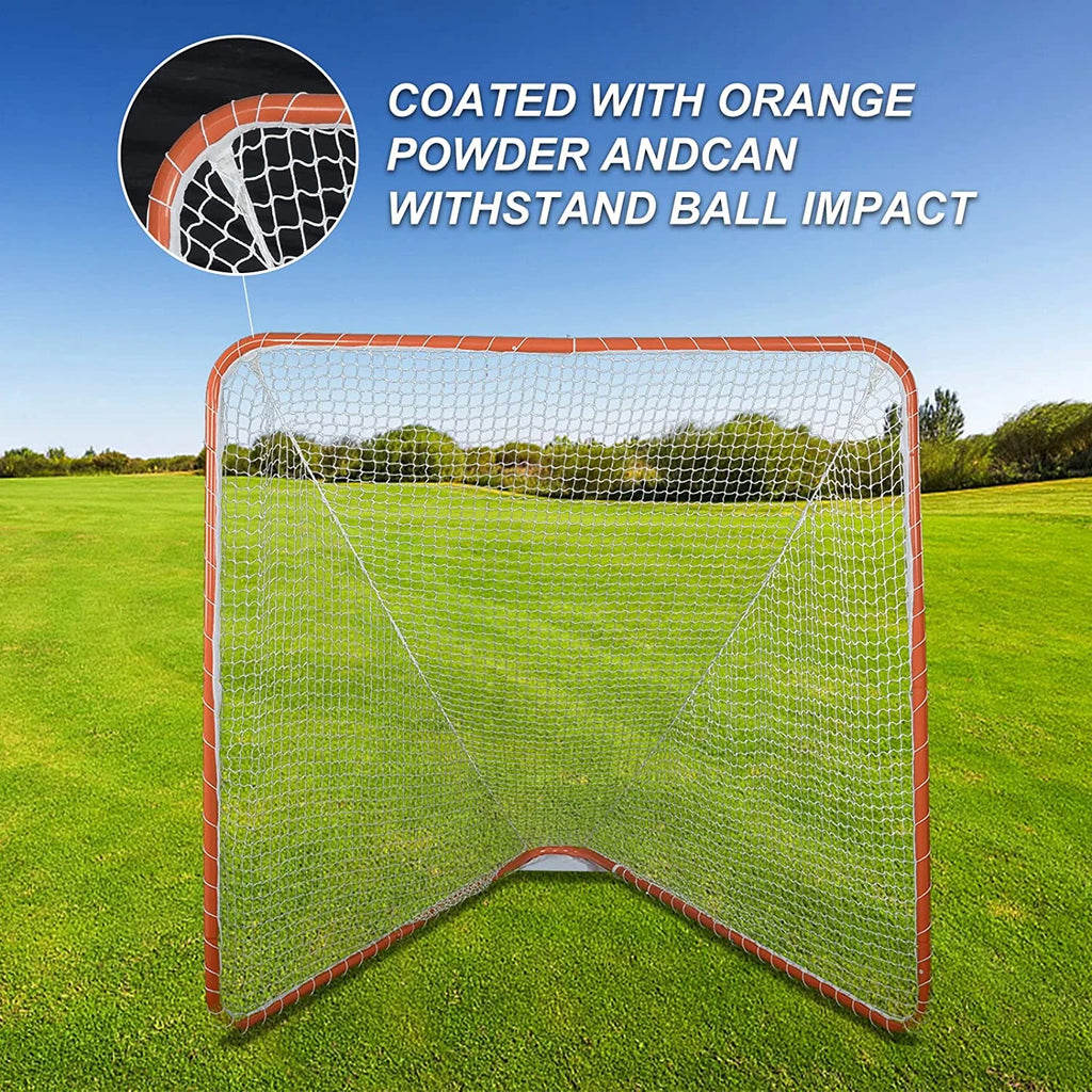 ANDGOAL Portable Backyard Practice Lacrosse Goal, 6.00 x 7.00 x 6.00 Feet