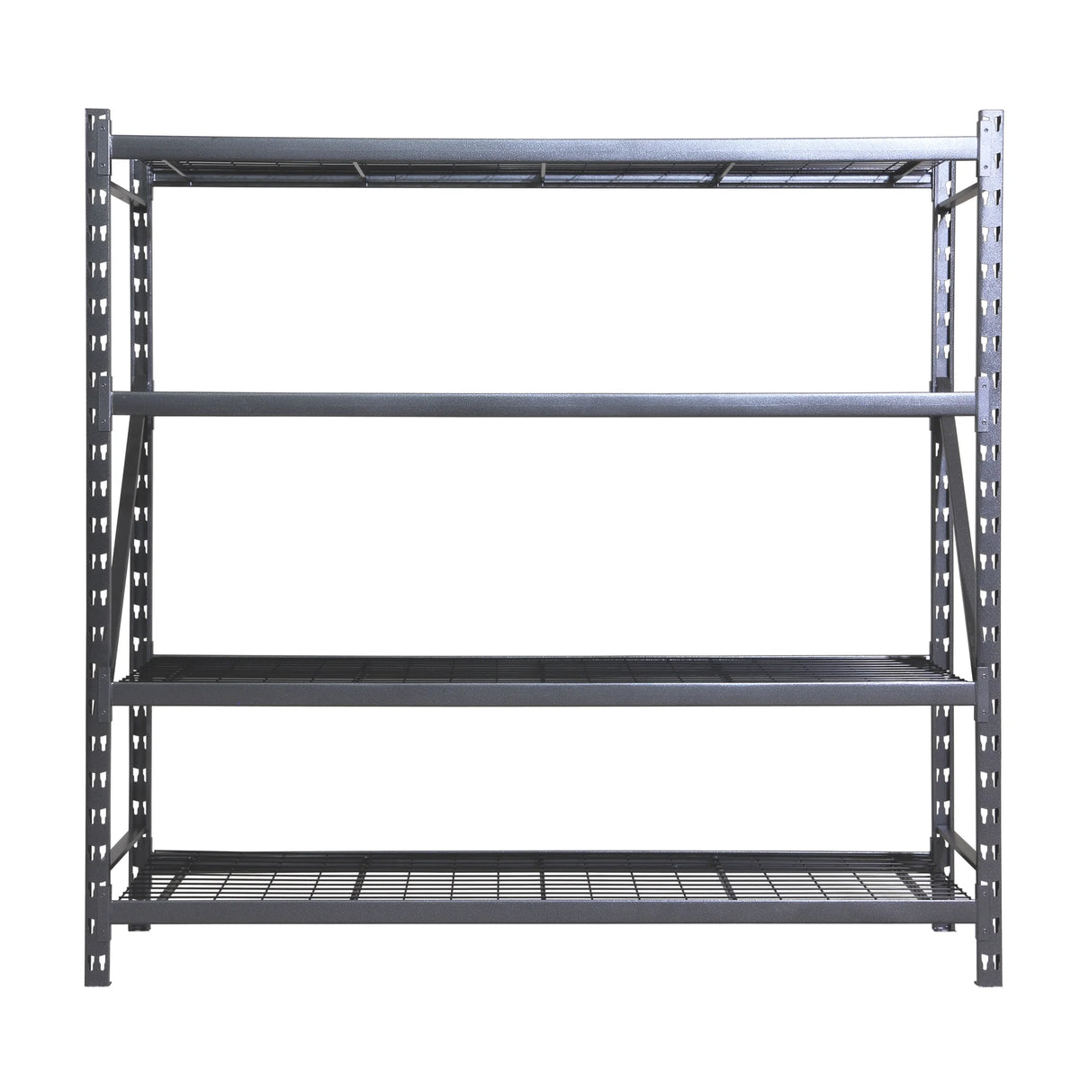 Stronghold Garage Gear by Shin Crest Steel 4-Tier Storage Rack 72"H x 24"D x 77"W, 1000lb per shelf