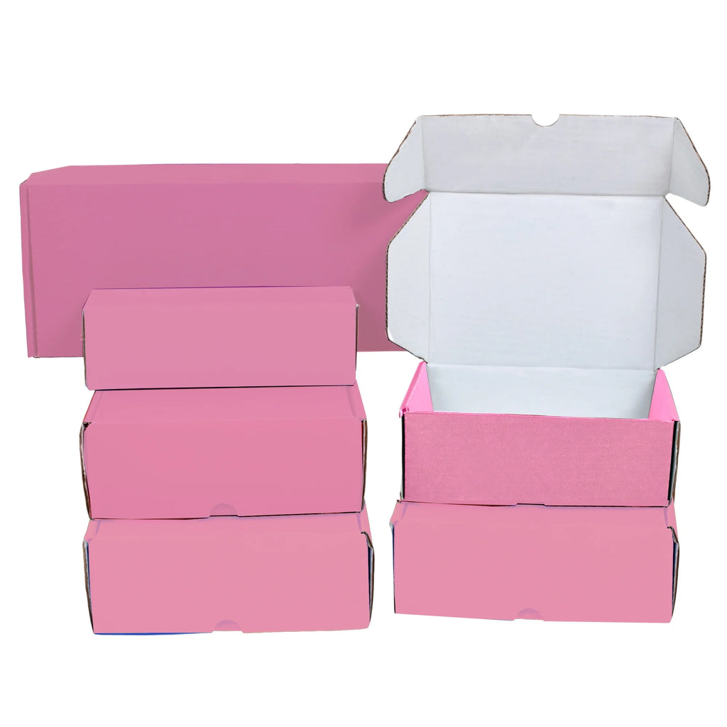 Boîtes d'expédition en carton ondulé Ucanpack, fournitures d'emballage pour déménagement, rose, grande taille, 24 x 14 x 4 po - 25 pièces