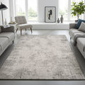 Divina Area Rug, Aloma Cream & Gray, 6'6" x 9'