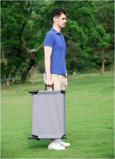 Lit de camp pliant Ozark Trail à montage facile, couleur gris, pour adulte, dimensions ouvert 192 cm x 63,5 cm x 21,5 cm
