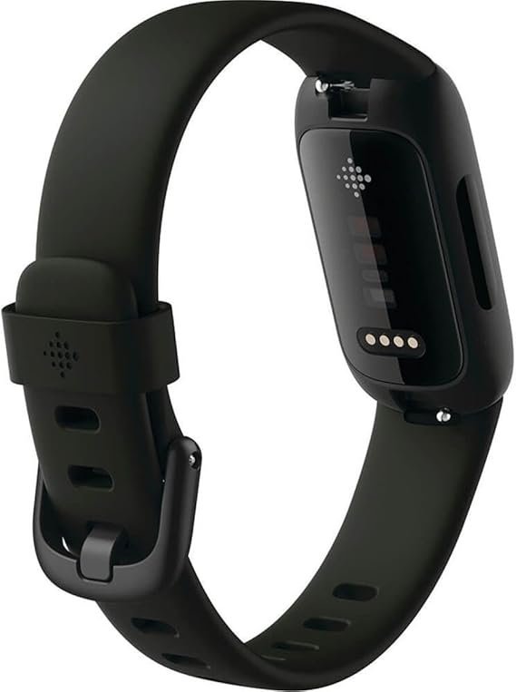 Fitbit Inspire 3 Health &-Fitness-Tracker with Stress Management, Workout Intensity, Sleep Tracking, 24/7 Heart Rate and more, Midnight Zen/Black One Size (S & L Bands Included)
