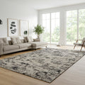 Solaris Area Rug, Argent Charcoal, 8'8" x 13'