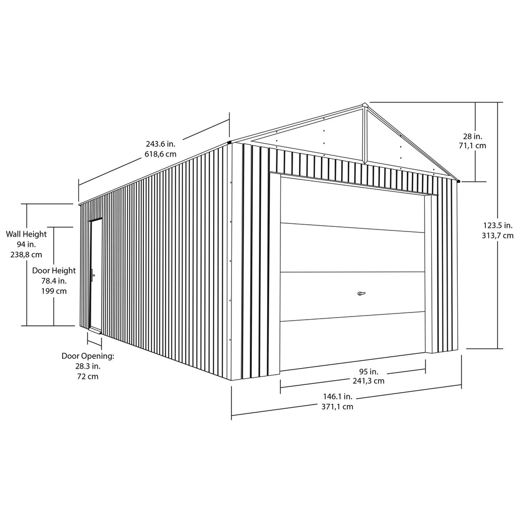 Garage Sojag Everest 12 pi x 25 pi