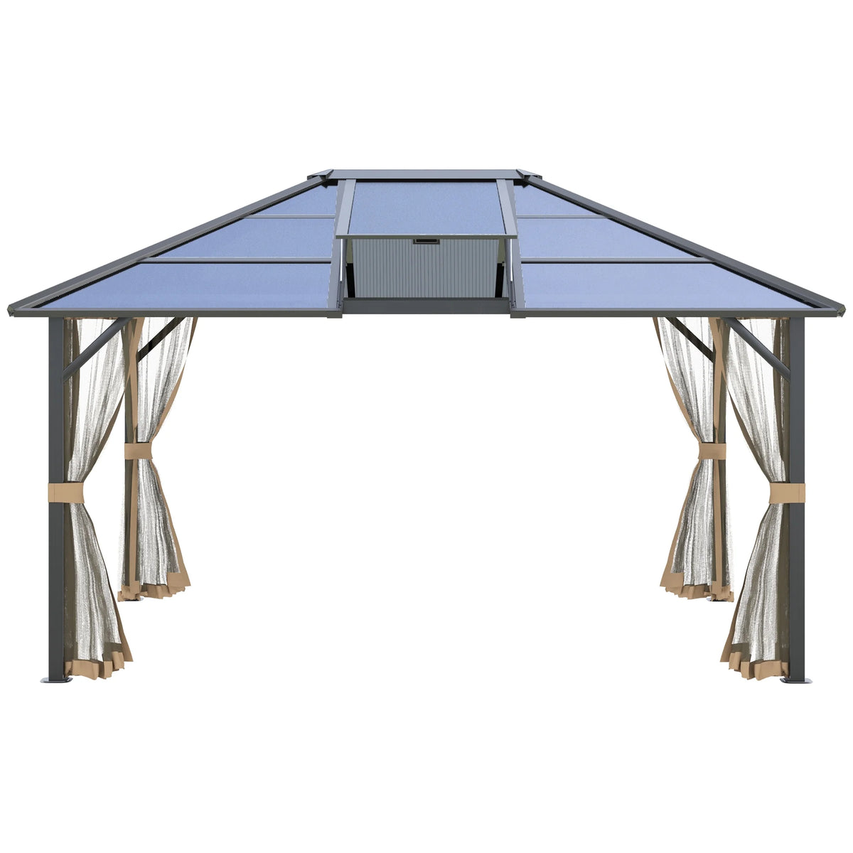 Outsunny 10' x 12' Hardtop Canopy Gazebo, Durability