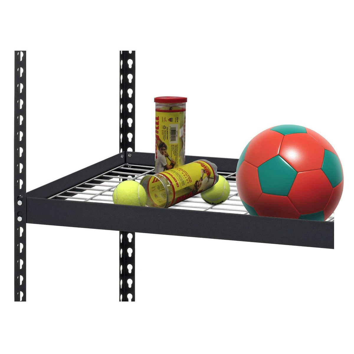 Edsal 36"W x 18"D x 72"H Five-Shelf Heavy-Duty Steel Shelving Unit. Black