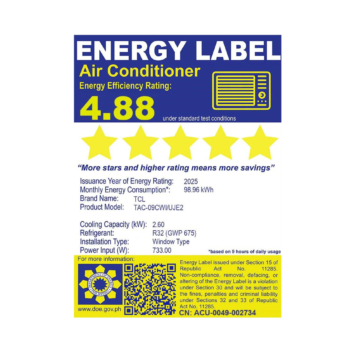 1 HP Split Air Conditioner Inverter Full DC