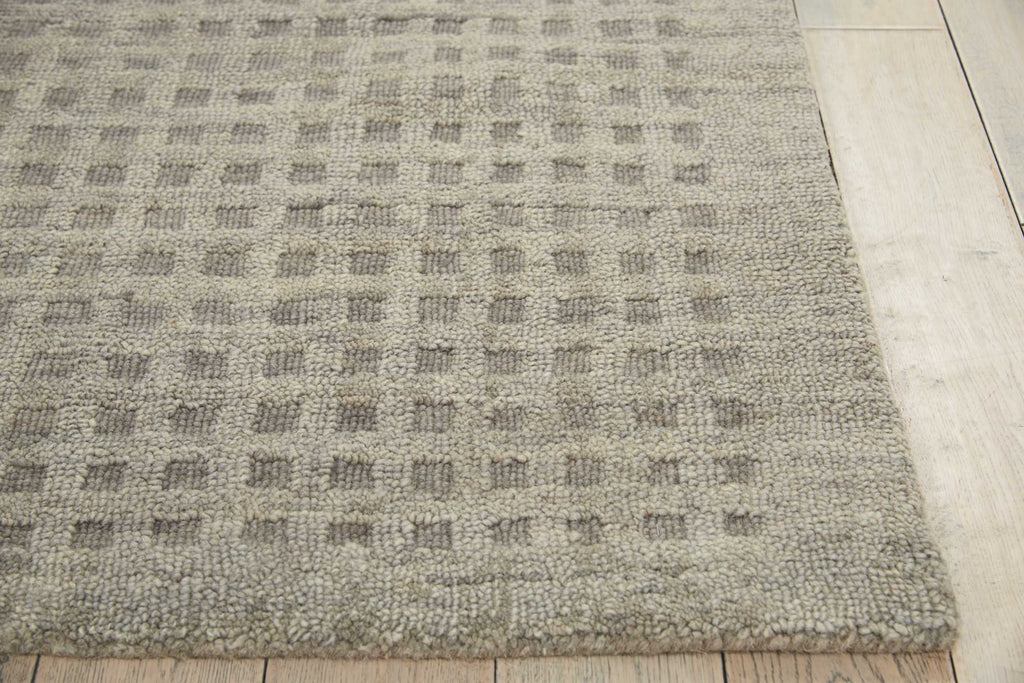 Nourison Perris Solid Charcoal 3'9" x 5'9" Area Rug, (4x6)