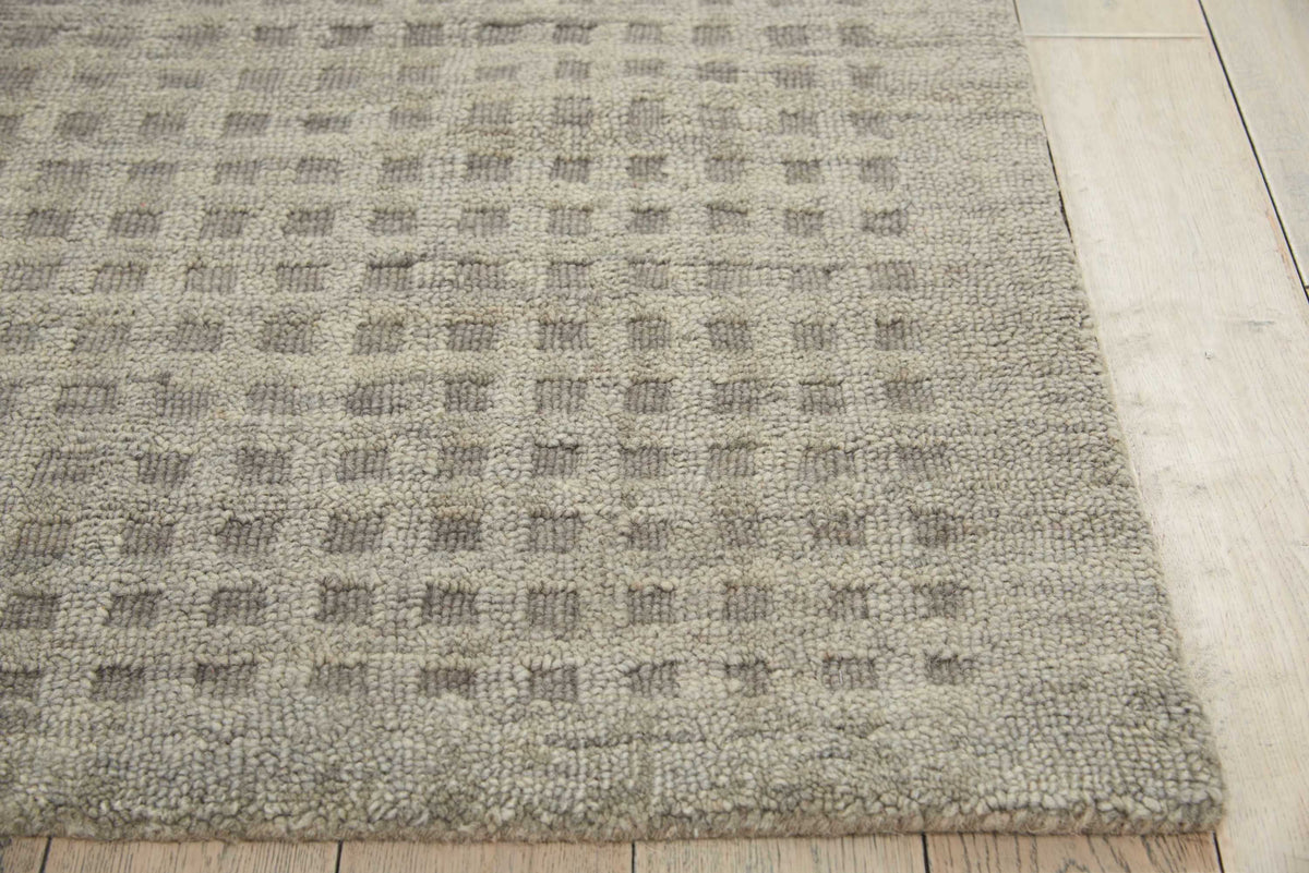 Nourison Perris Solid Charcoal 3'9" x 5'9" Area Rug, (4x6)