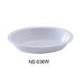 Bol ovale Yanco NS-036W Nessico 36 oz, blanc - 25,4 x 18,73 x 5,72 cm - Lot de 24