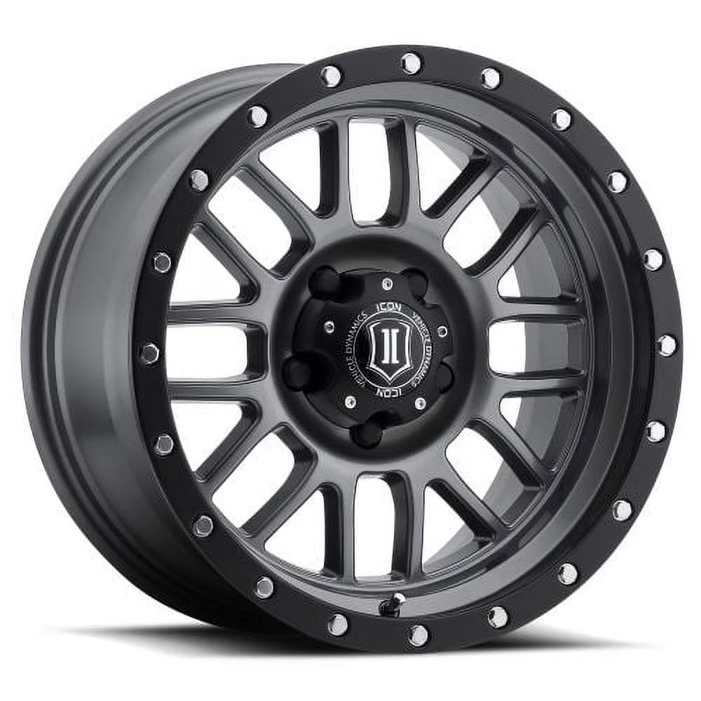 Jantes ICON Alloys Alpha, Gris bronze (Gun Metal), 20 x 9 / 5 x 150, déport 16 mm, backspacing 5,625"