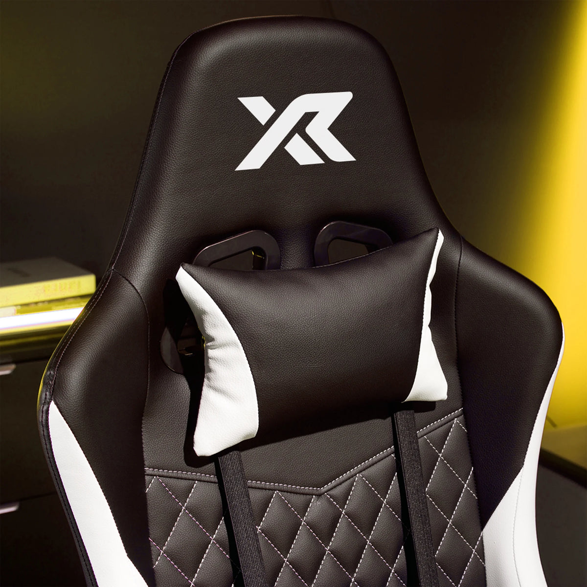 X Rocker Apex PC Gaming Chair with Massage Function and Footrest, Red