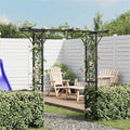 Pemberly Row 78.7 X 20.5 X 80.3" Durable Iron Garden Arch in Black