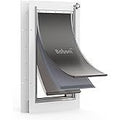 Baboni Pet Door for Wall,3-Flap,Steel Frame and Telescoping Tunnel, Aluminum Lock, Double Flap Dog Door and Cat Door, Strong and Durable (Pets Up to 100 Lb) -Large