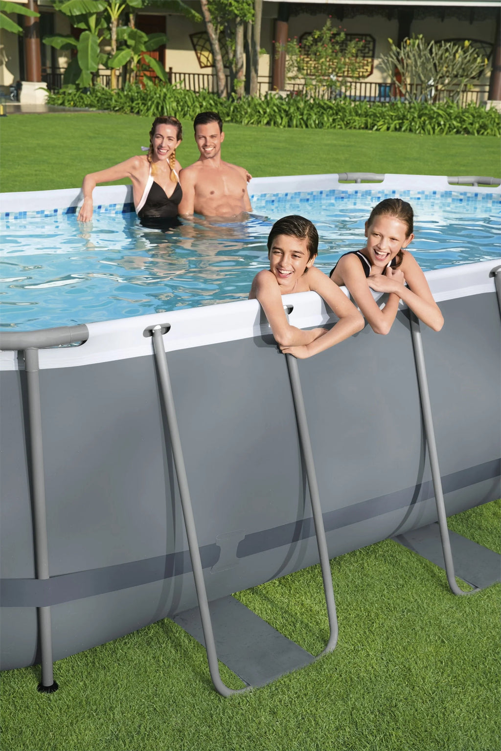 Bestway Power Steel 18' x 9' x 48'' Oval Above Ground Pool Set