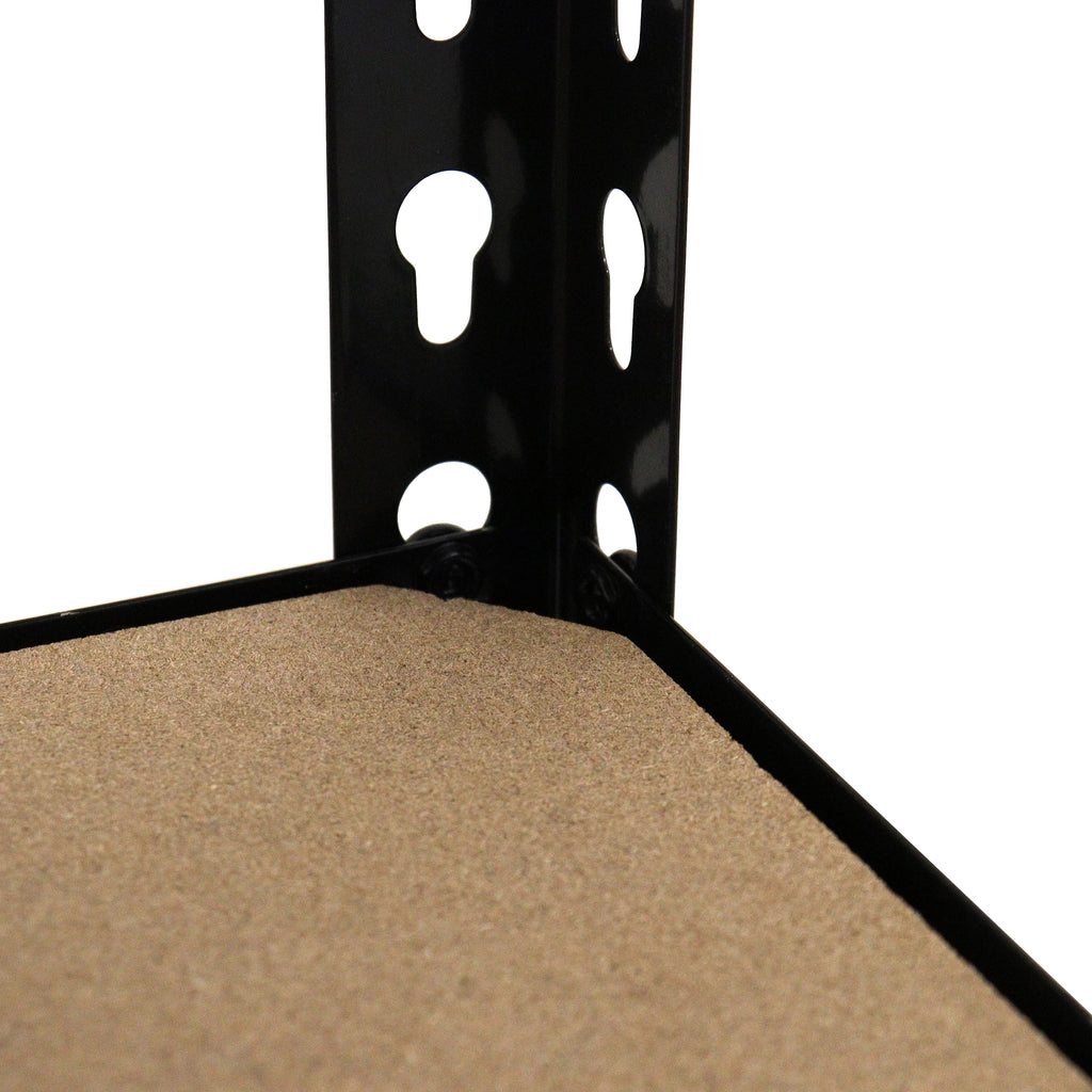 Étagère de rangement en acier Juggernaut à 5 tablettes, 36 po L x 18 po P x 72 po H, noir