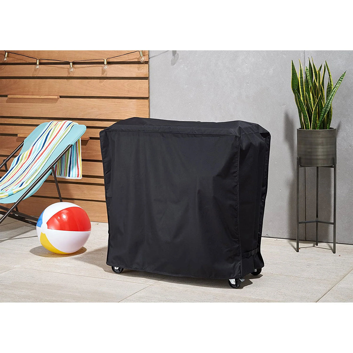 Trinity 34 x 19 x 31 Inch Water Repellent Adjustable Cooler Cover, Black