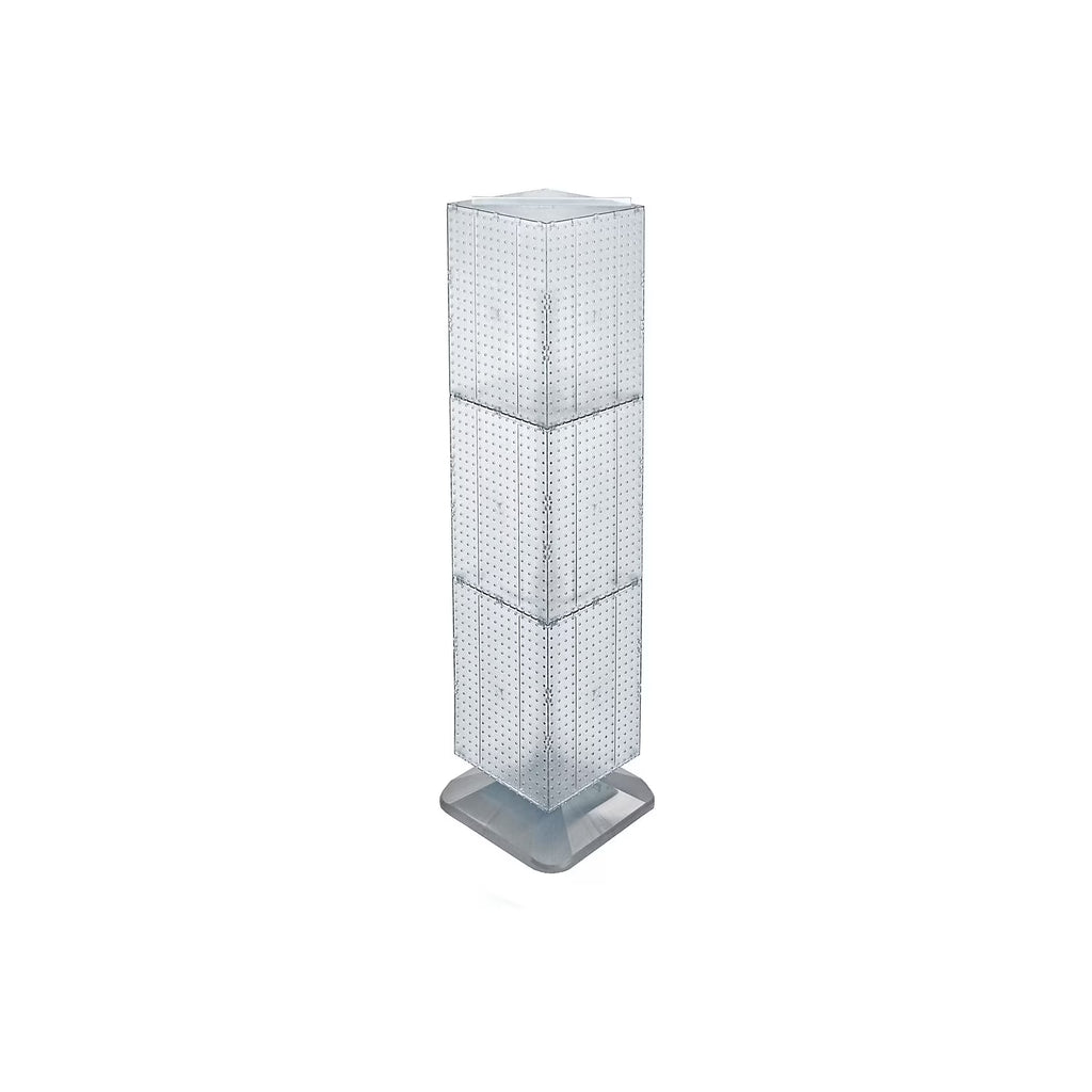 Azar 14" x 14" x 60" Interlocking Pegboard Display Clear 701464-CLR