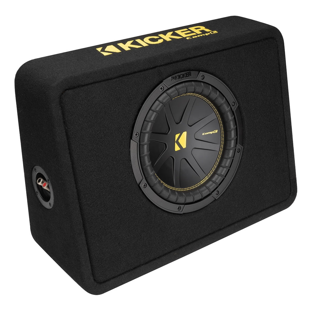 Kicker 50TCWC102 Car Subwoofer, Black, 21.50 x 7.90 x 15.00 inch