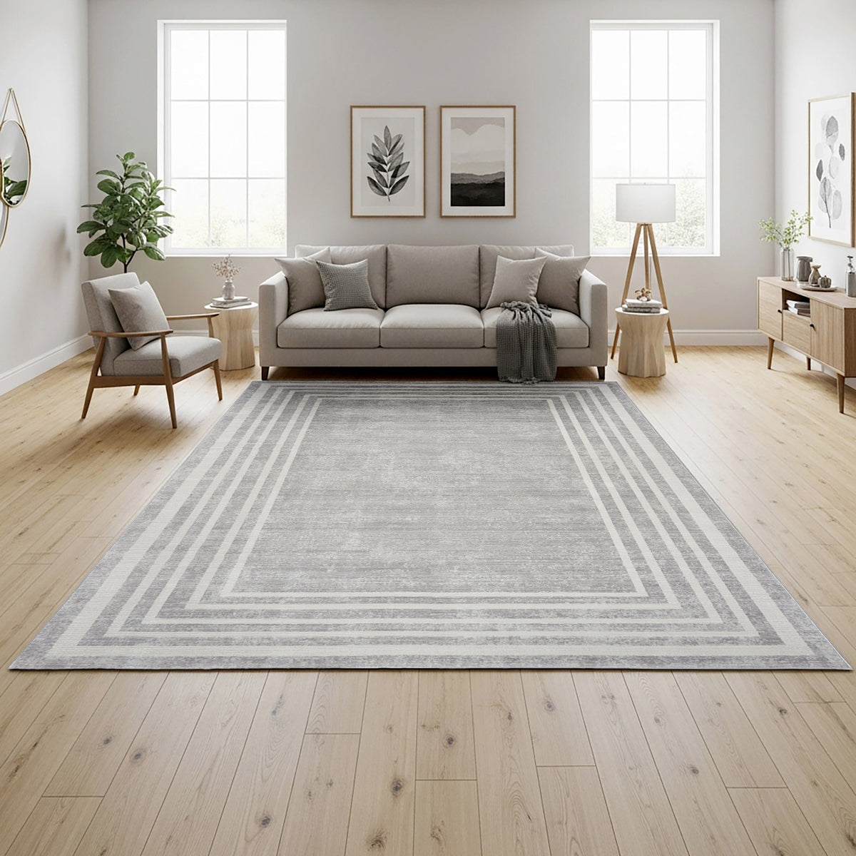 Sasha Area Rug, Damson Gray, 8'8" x 13'