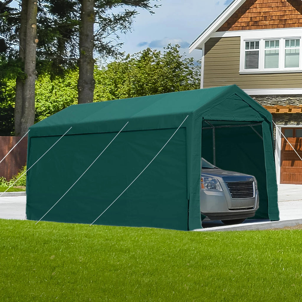 Advance Outdoor 10 x 20 x 95-11 White Heavy Duty Carport